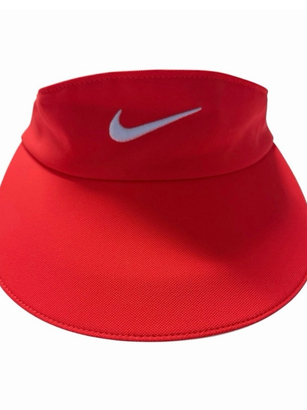 Nike Dri Fit Visor Coral Orange Big Bill Stretch Fit Golf Tennis Pickle Ball